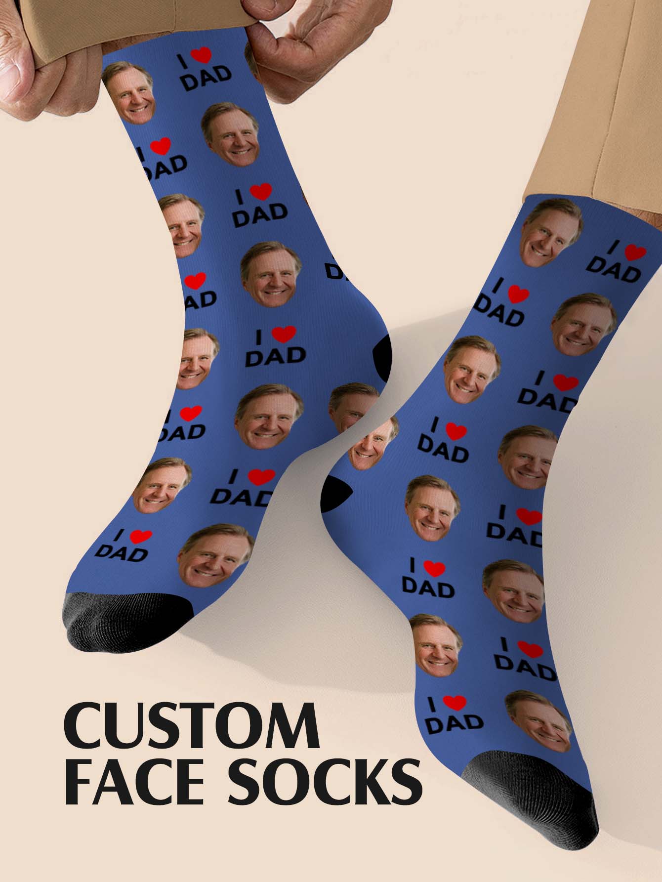 Men Accessories To Gift - Custom Father Day Socks Custom Photo