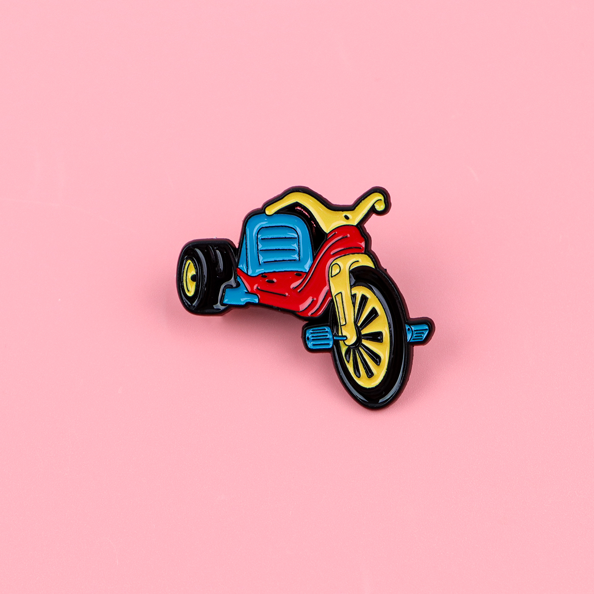 Lapel Pin Enamel - Retro Bicycle Enamel Pin Vintage Brooch