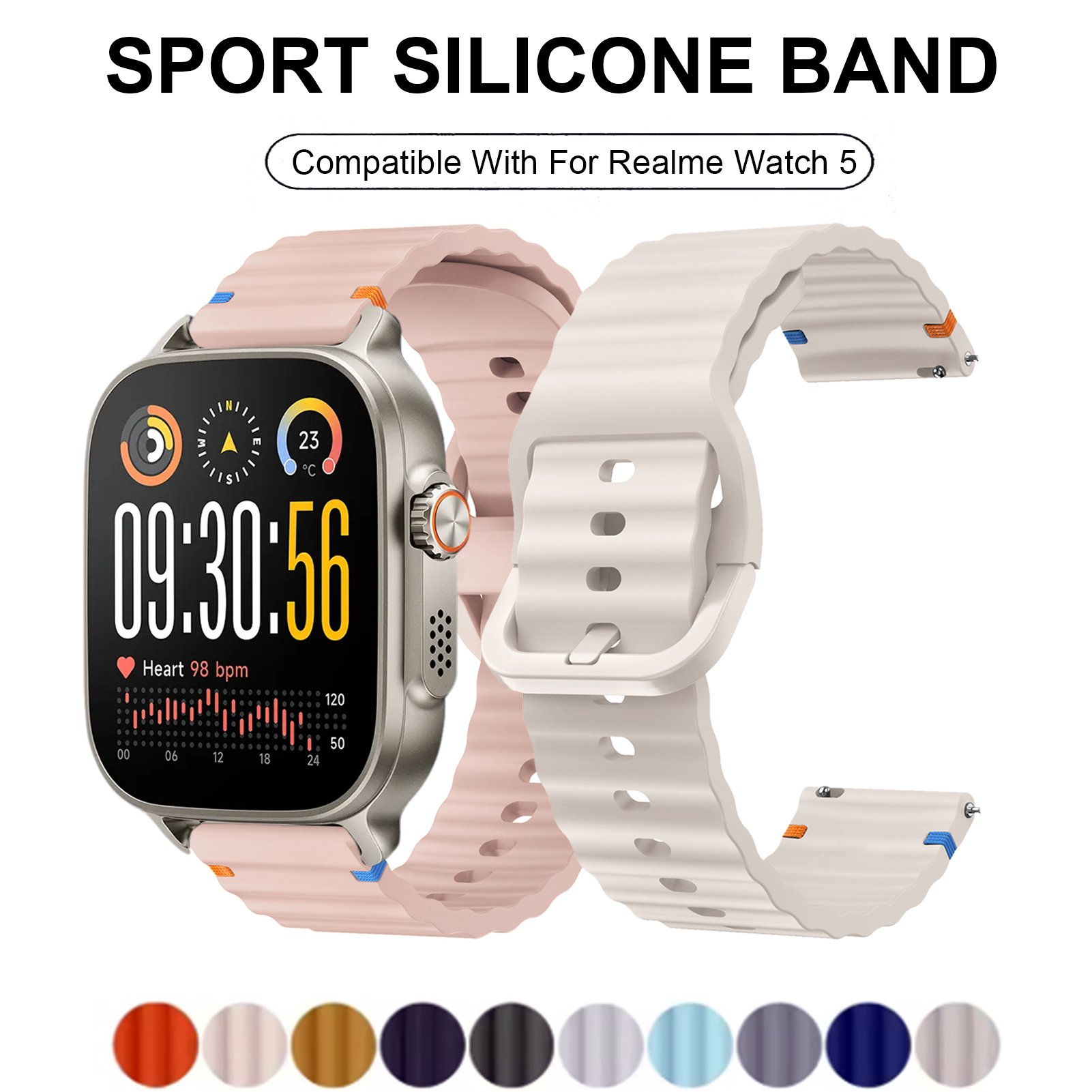 Men'S Accessories New Balance - Sport Silicone Band For Realme Watch
