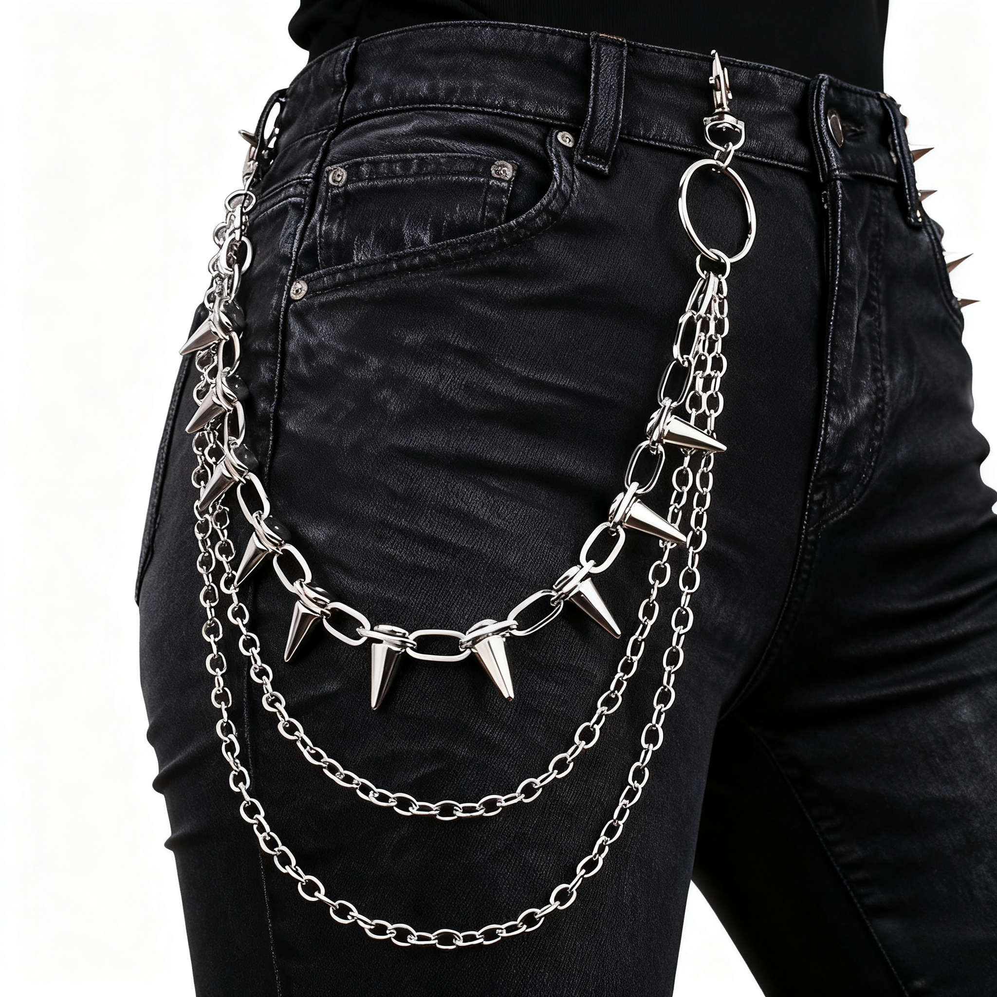 Men'S Accessories For Jeans - Unisex Hip Hop Punk Rock Metal