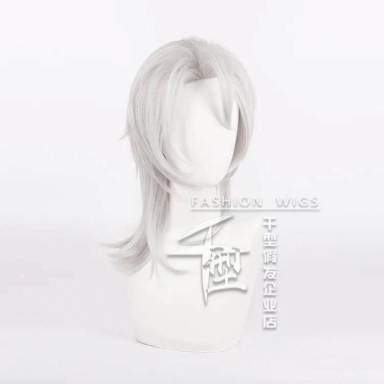 Men Accessories Silver - Japanese Anime Uzui Tengen Cosplay Wig