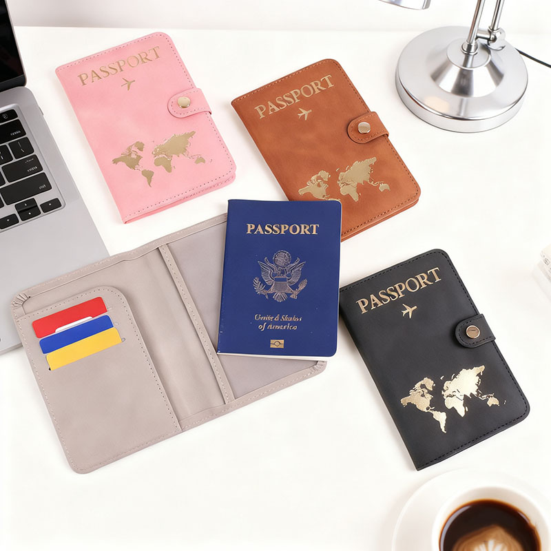 Men'S Accessories Essentials - Travel Passport Holder Organizer Credit Card