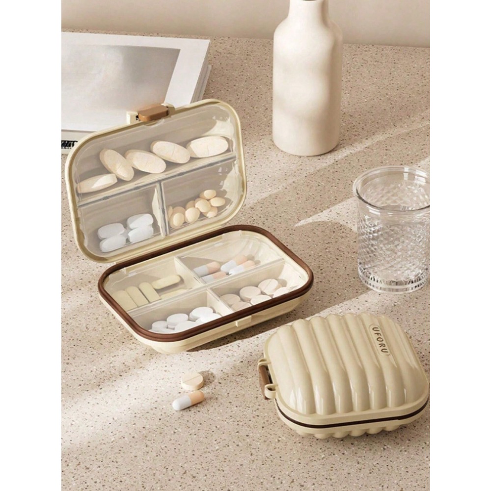 Men'S Accessories Essentials - 1pc Portable Pill Box For Travel