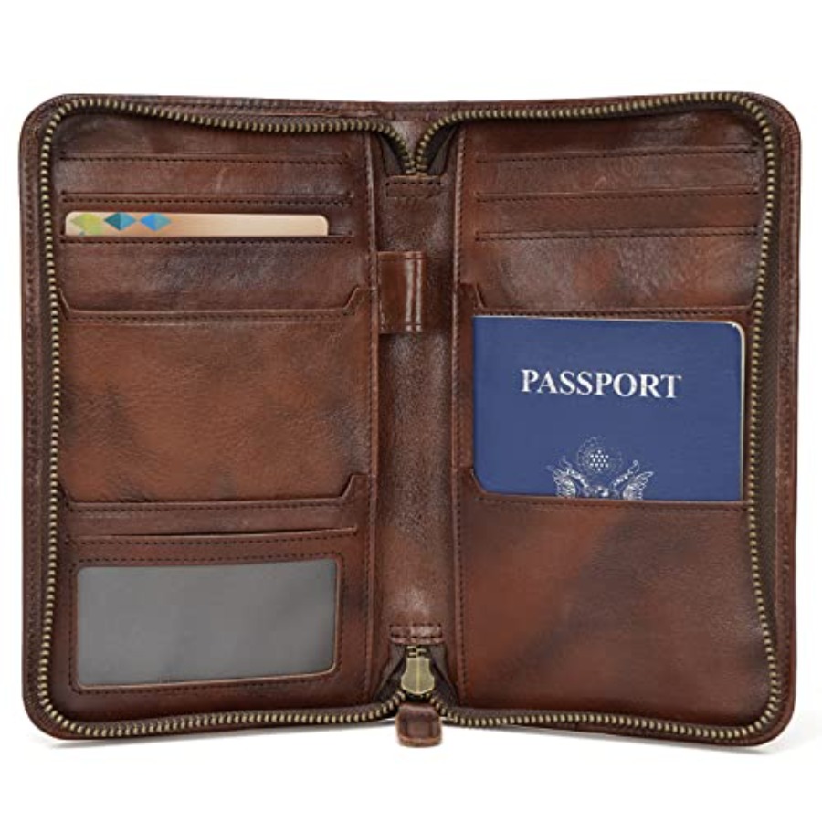 Passport Wallet Rfid - Polare Full Grain Leather Passport Holder