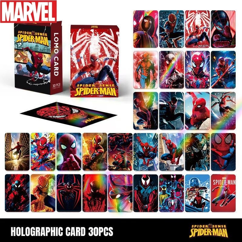 Men Accessories To Gift - Anime merchandise Spider-Man laser flash card
