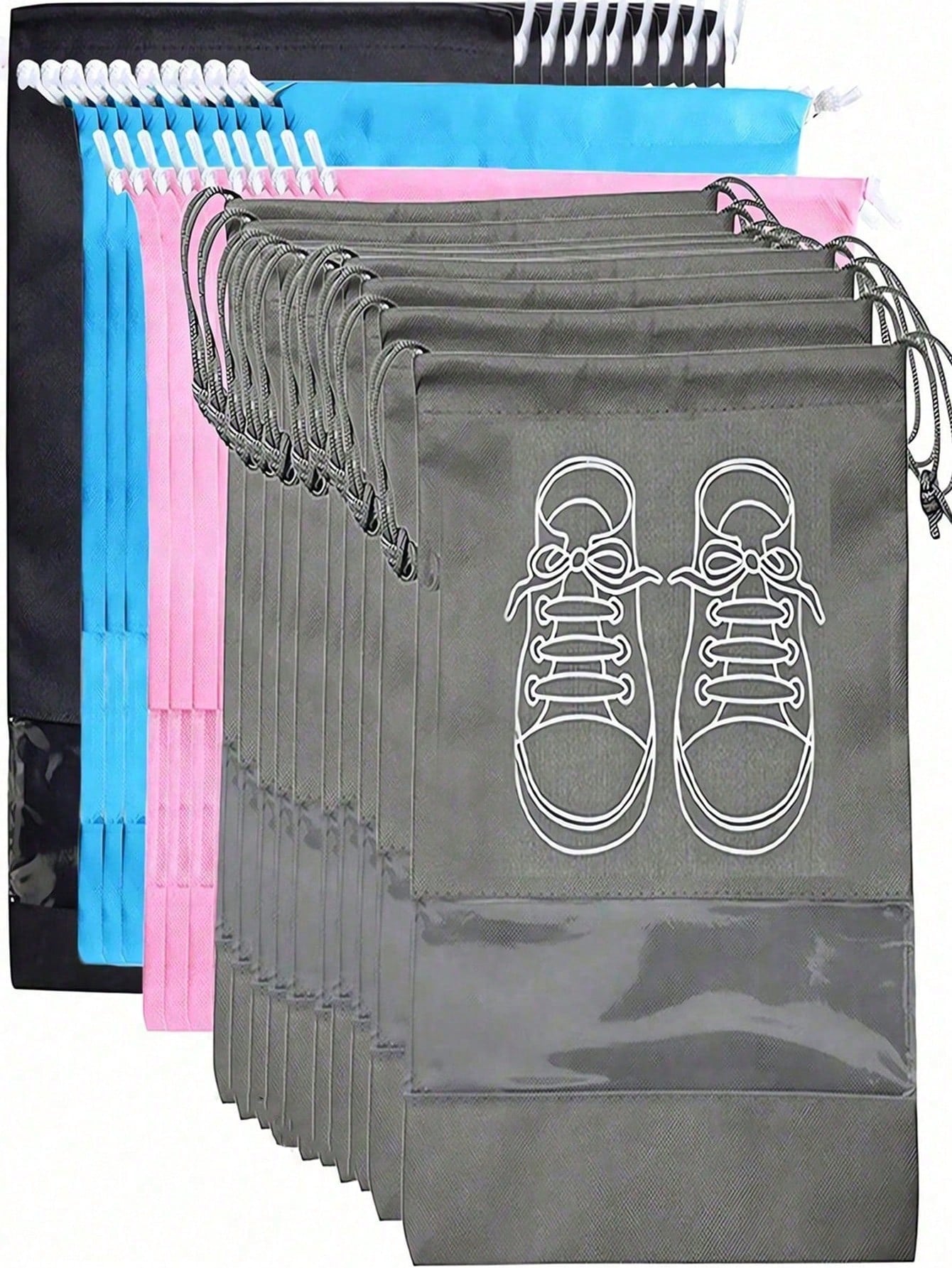 Men'S Accessories Essentials - Black Travel Essential 5/10pcs Shoes Storage