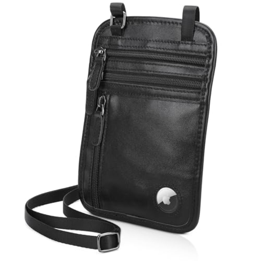 Passport Wallet Rfid - Polare Full Grain Leather Neck Wallet