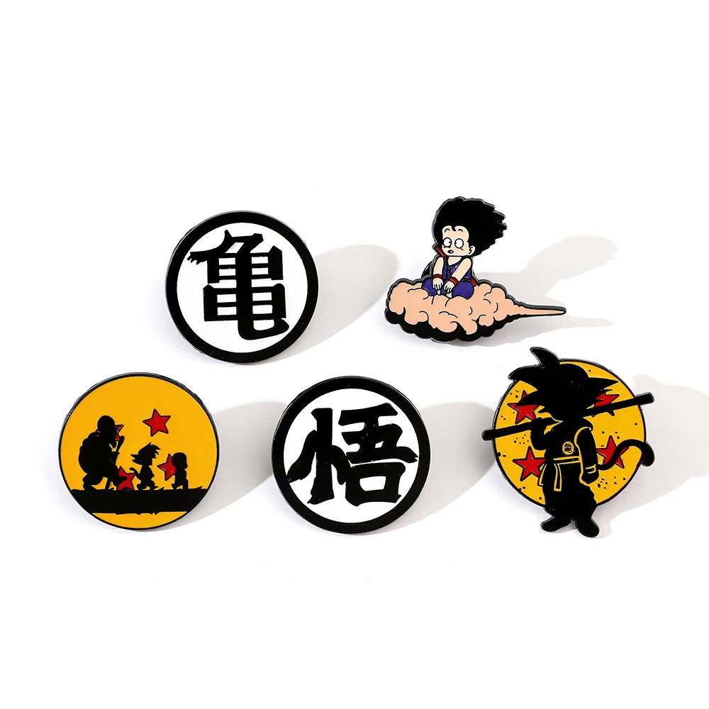 Lapel Pin Enamel - 6 Pcs Hot Blooded Anime Brooch