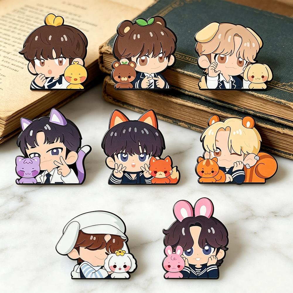 8pcs Kawaii Enamel Pin Set Car - Lapel Pin Enamel ulasan dan harga