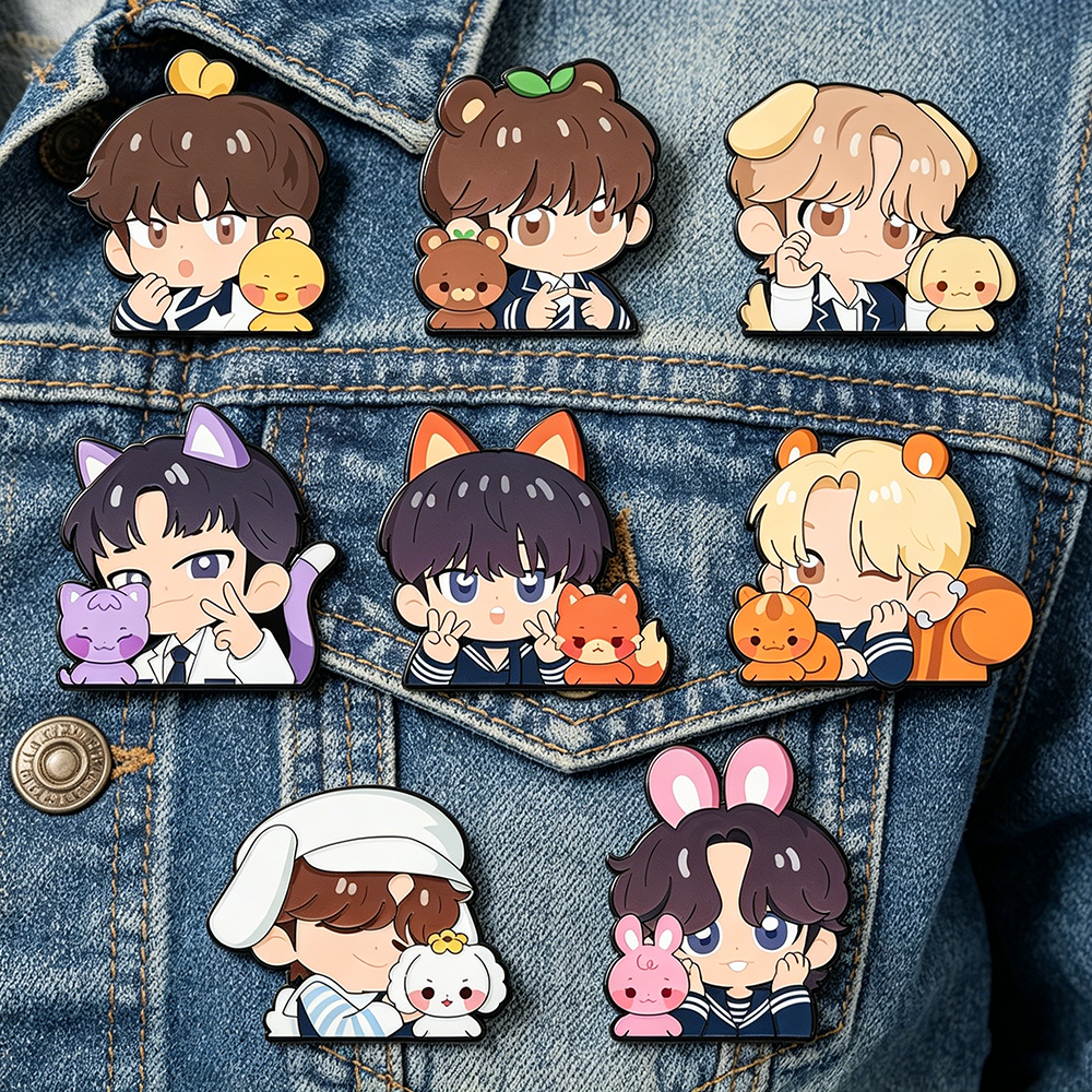8pcs Kawaii Enamel Pin Set Car - Lapel Pin Enamel ulasan dan harga