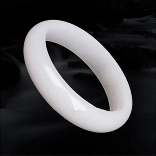 Genuine Natural White Jade Ban - Men Accessories Hand ulasan dan harga