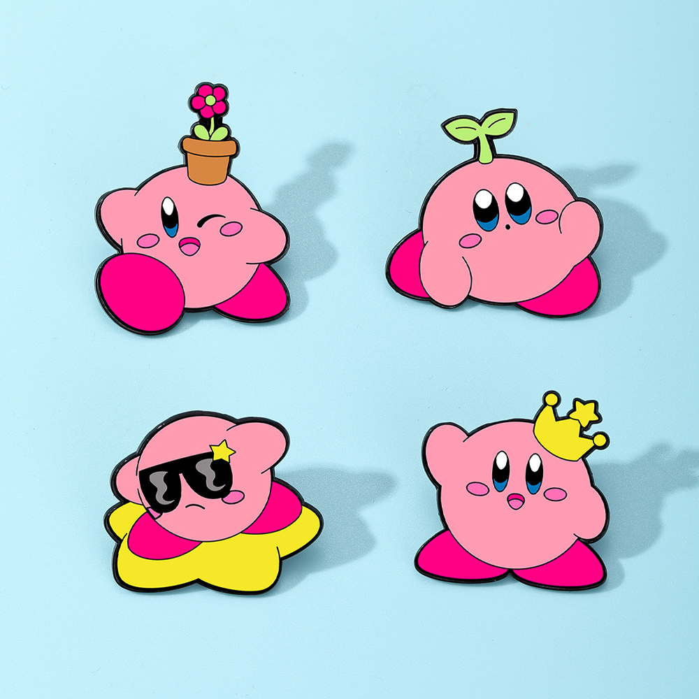 4pcs Kirby Enamel Lapel Pins S - Lapel Pin Enamel ulasan dan harga