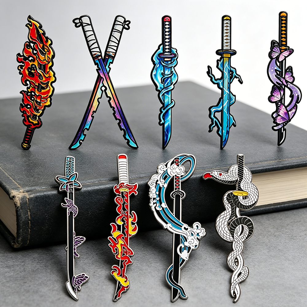 Demon Slayer Nichirin Sword En - Lapel Pin Enamel ulasan dan harga
