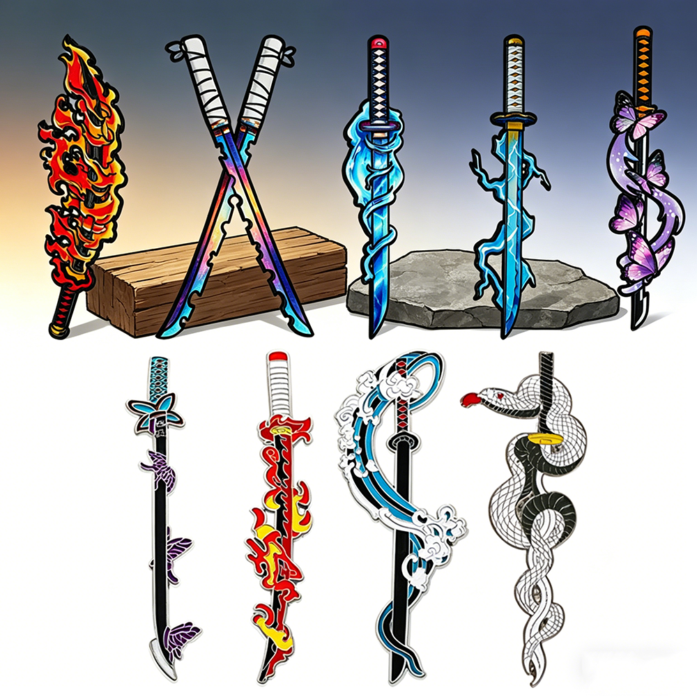Demon Slayer Nichirin Sword En - Lapel Pin Enamel ulasan dan harga