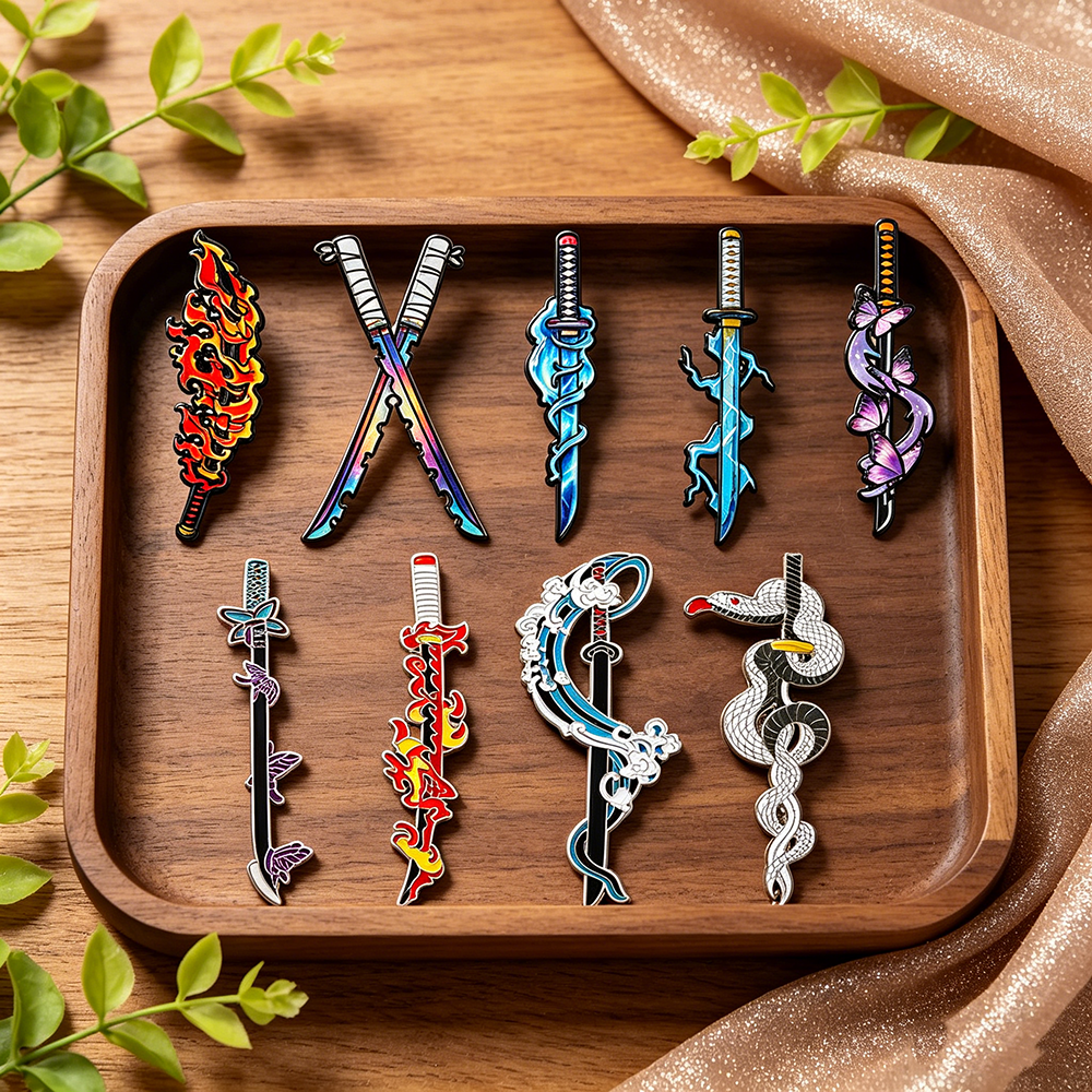Demon Slayer Nichirin Sword En - Lapel Pin Enamel ulasan dan harga