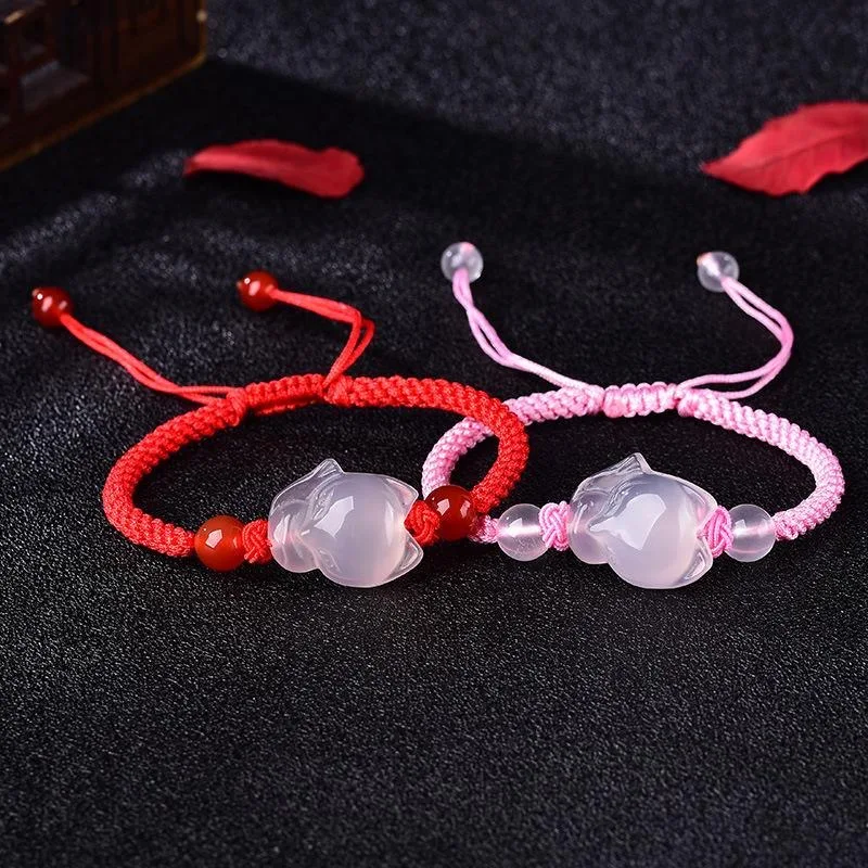 Chinese Natural Pink Agate Cha - Men Accessories Hand ulasan dan harga