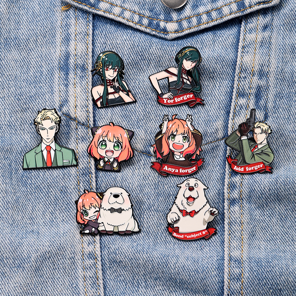 4/8pcs Spy Family Cartoon Enam - Lapel Pin Enamel ulasan dan harga