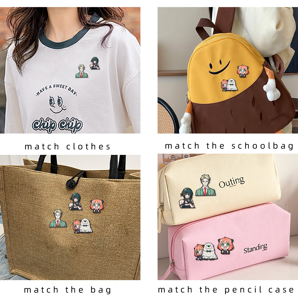 4/8pcs Spy Family Cartoon Enam - Lapel Pin Enamel ulasan dan harga