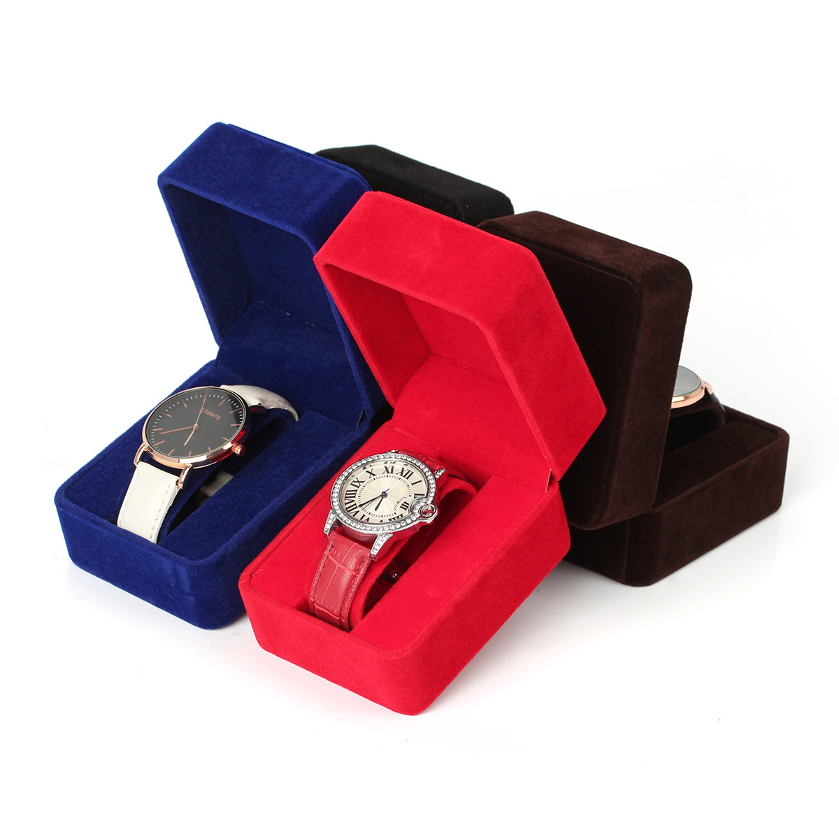Flannelette Watch Packaging Bo - Men Accessories Organiser ulasan dan harga