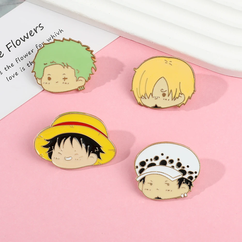 4 Pcs Anime Character Brooch S - Lapel Pin Enamel ulasan dan harga