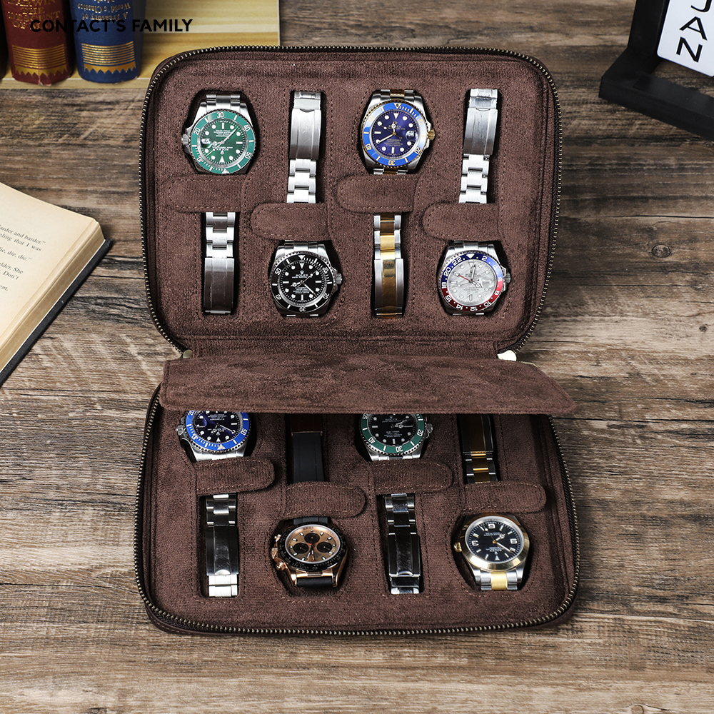 New 2/4/6/8 Slots Genuine Leat - Men Accessories Organiser ulasan dan harga