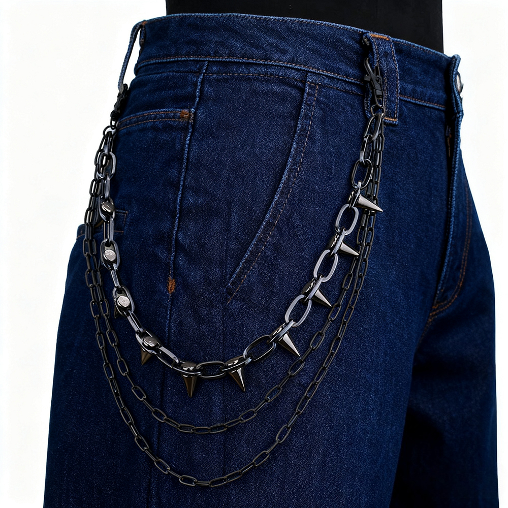 Unisex Hip Hop Punk Rock Metal - Men'S Accessories For Jeans ulasan dan harga