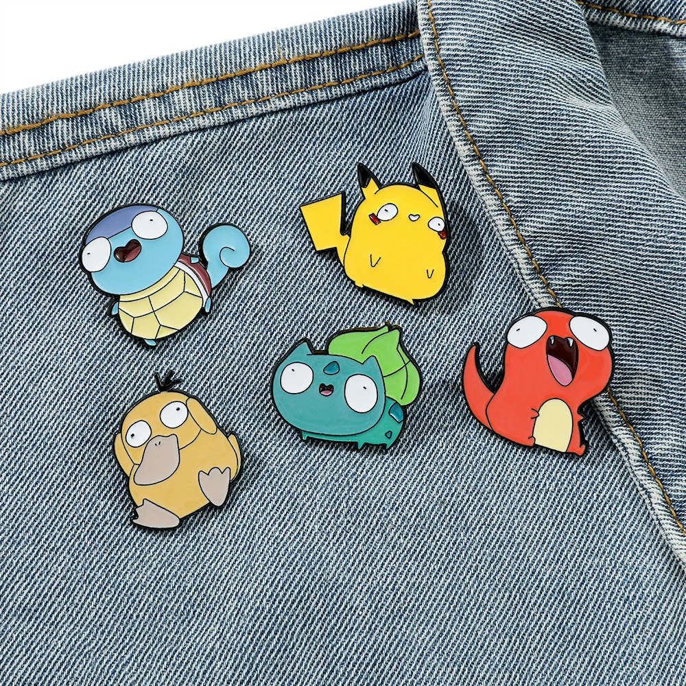 5 Pcs Cartoon Elf Brooch Perso - Lapel Pin Enamel ulasan dan harga