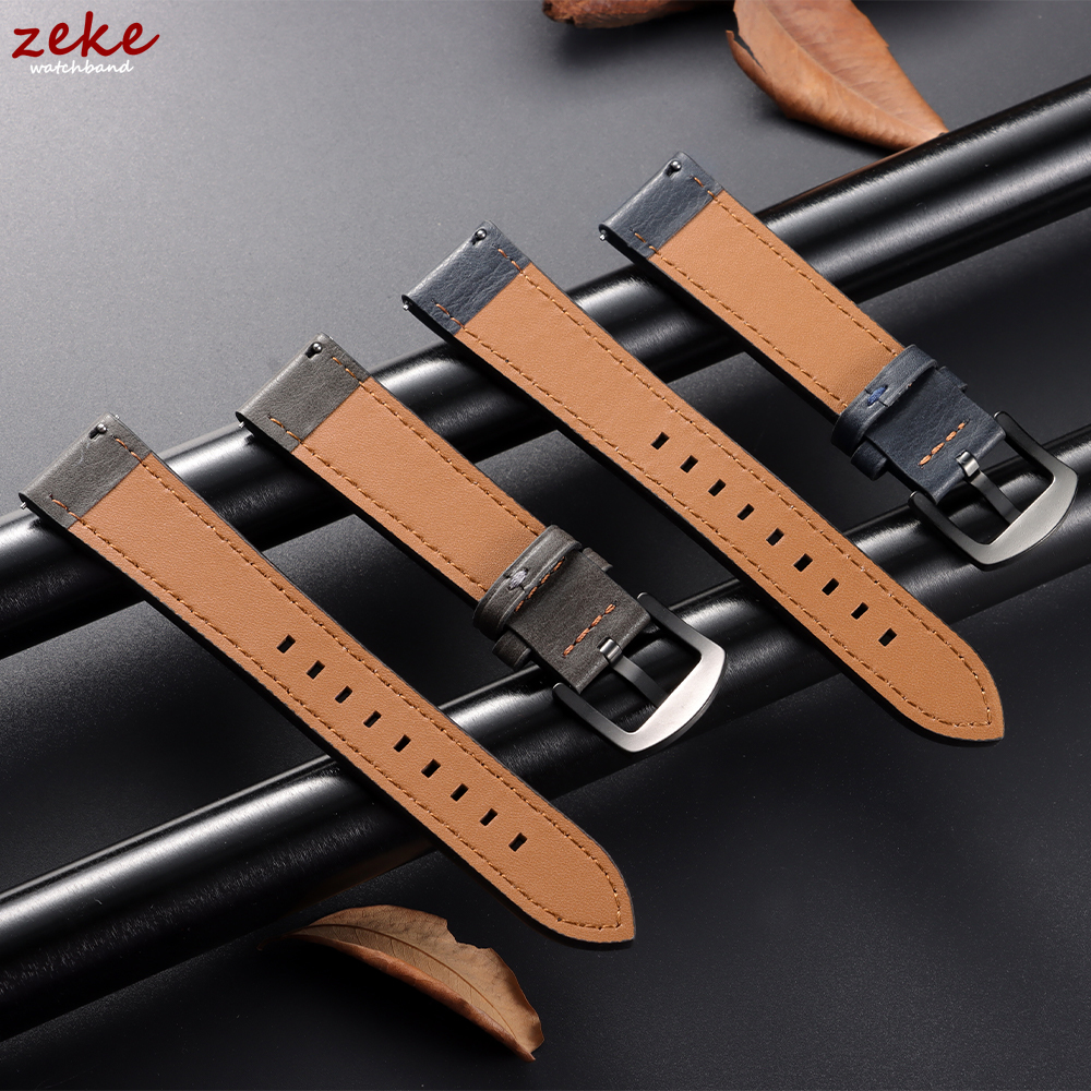 20/22mm Leather Strap Watchban - Men'S Accessories New Balance ulasan dan harga