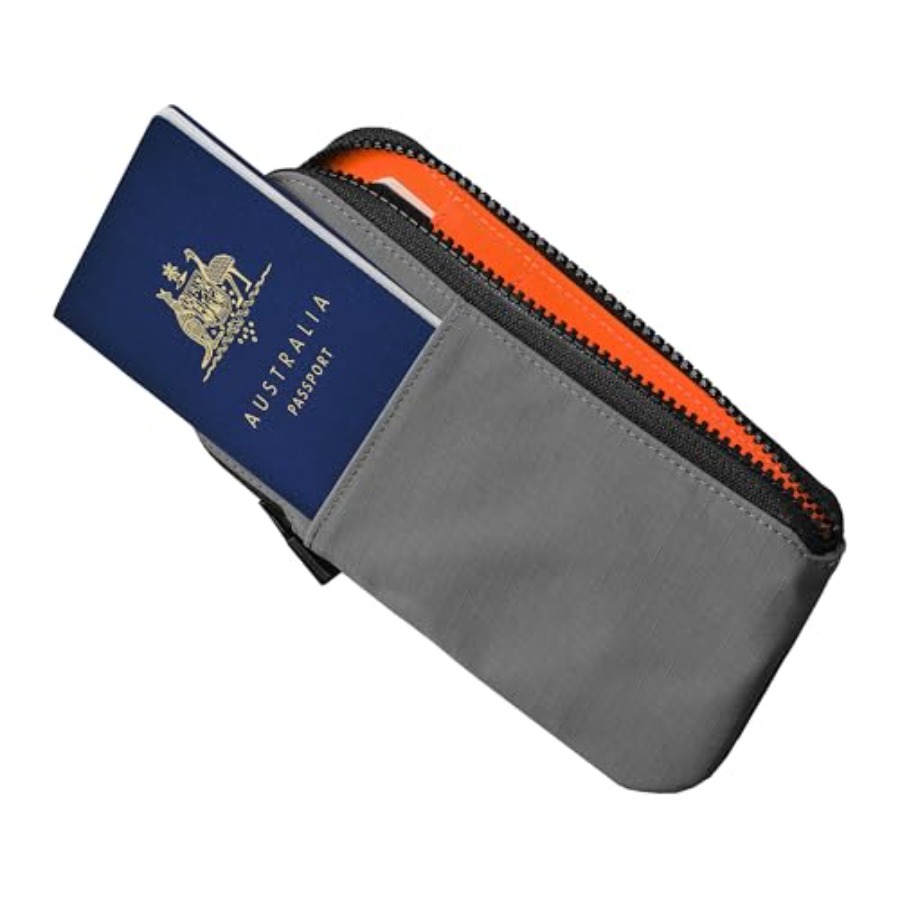 Zip Travel Wallet Axoflux 210D - Passport Wallet Rfid ulasan dan harga