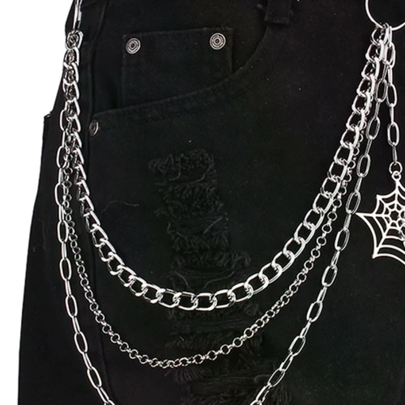 Fashion Punk Metal Pants Chain - Men'S Accessories For Jeans ulasan dan harga