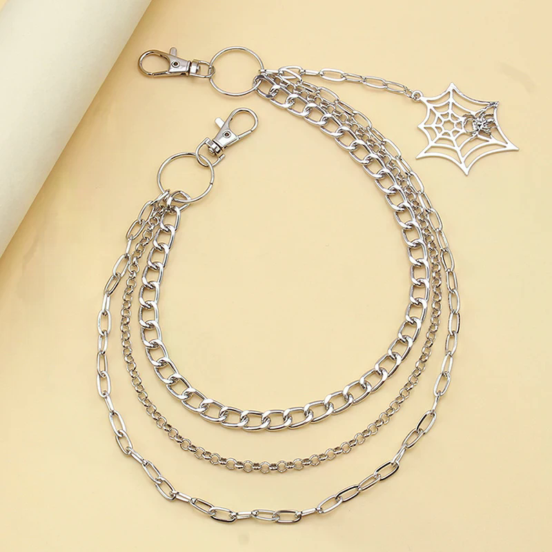 Fashion Punk Metal Pants Chain - Men'S Accessories For Jeans ulasan dan harga