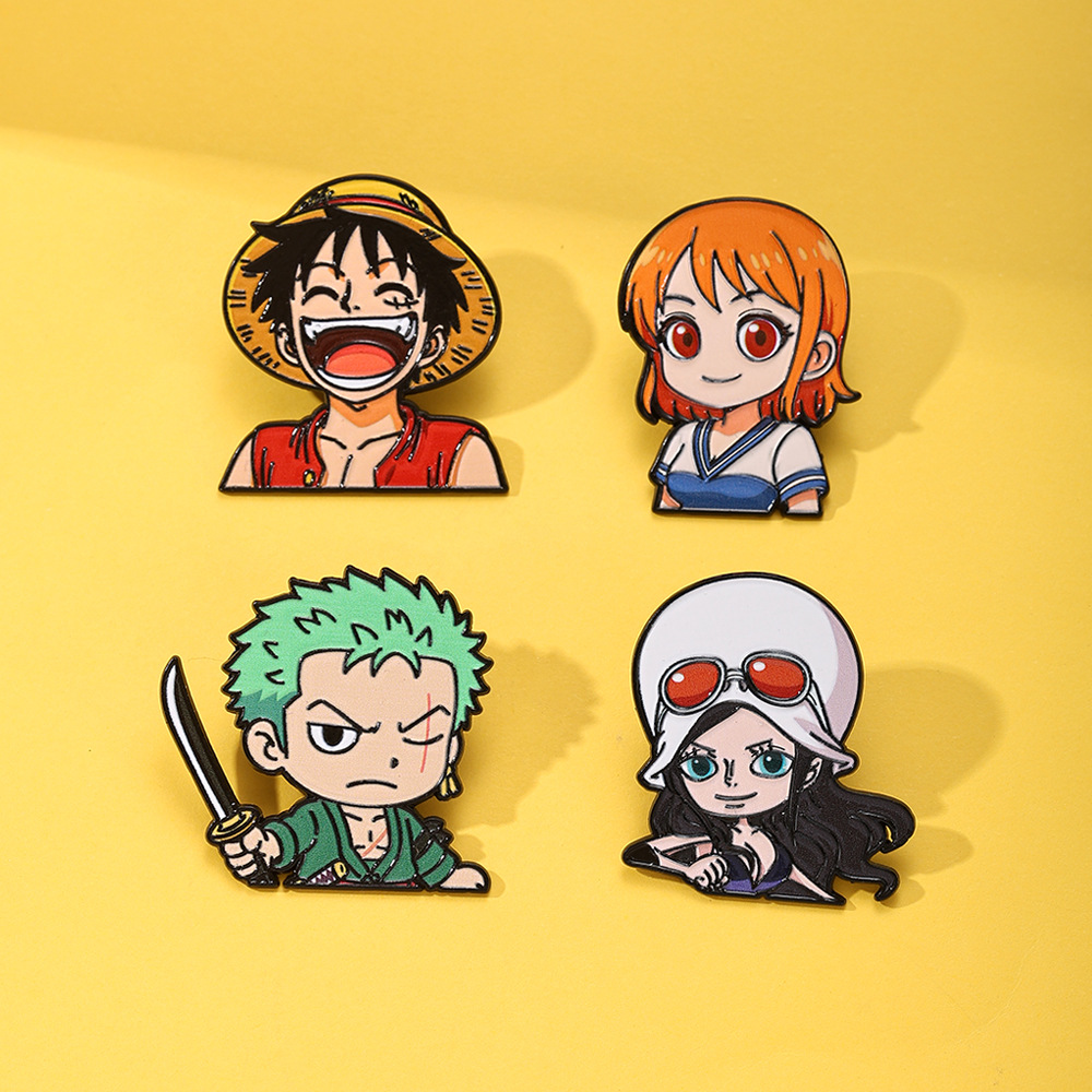 Luffy Solon Robina Nami Anime  - Lapel Pin Enamel ulasan dan harga