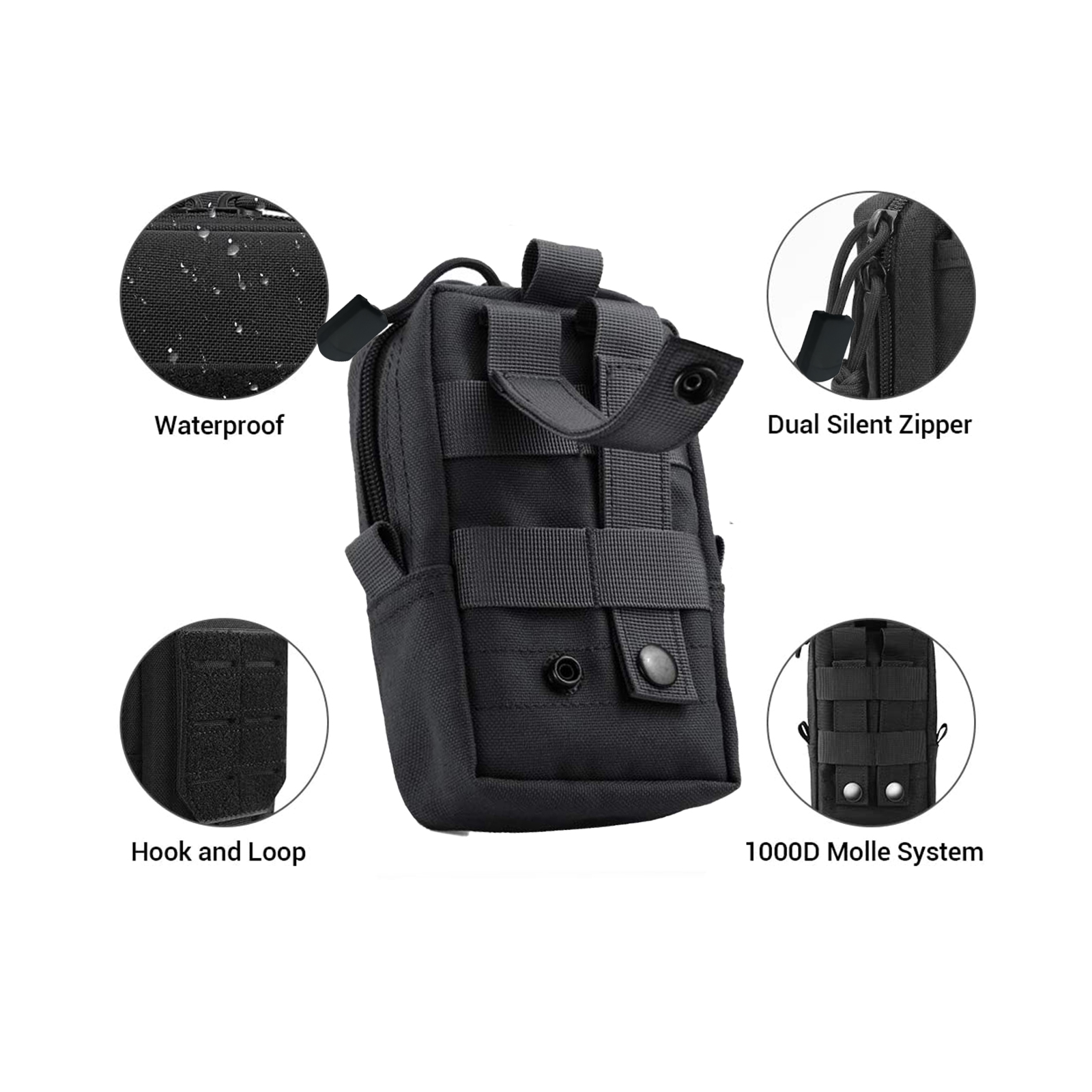 Tactical Molle Pouch Waist Bag - Men Accessories Organiser ulasan dan harga