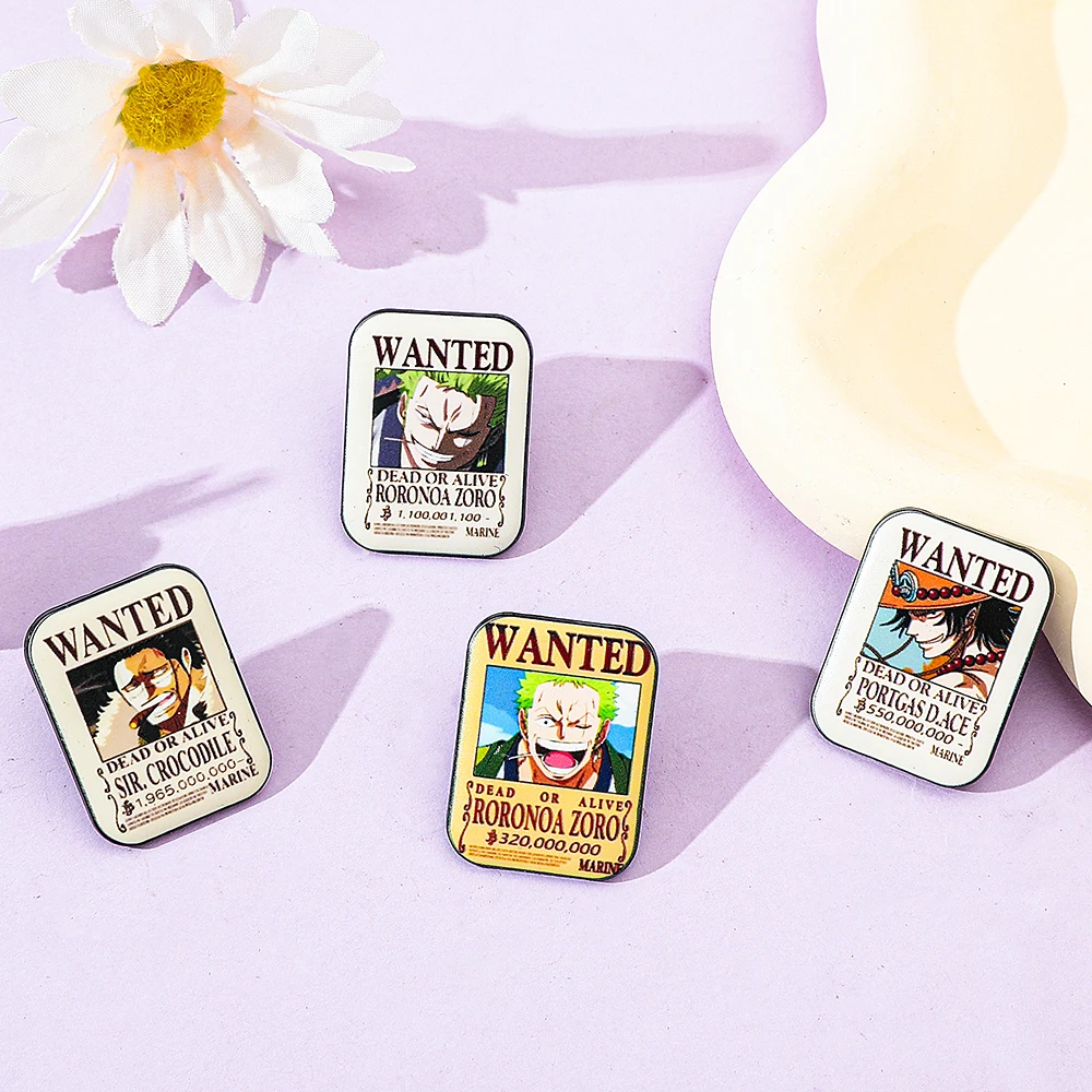 4 Pcs Fashion Cartoon Anime Br - Lapel Pin Enamel ulasan dan harga