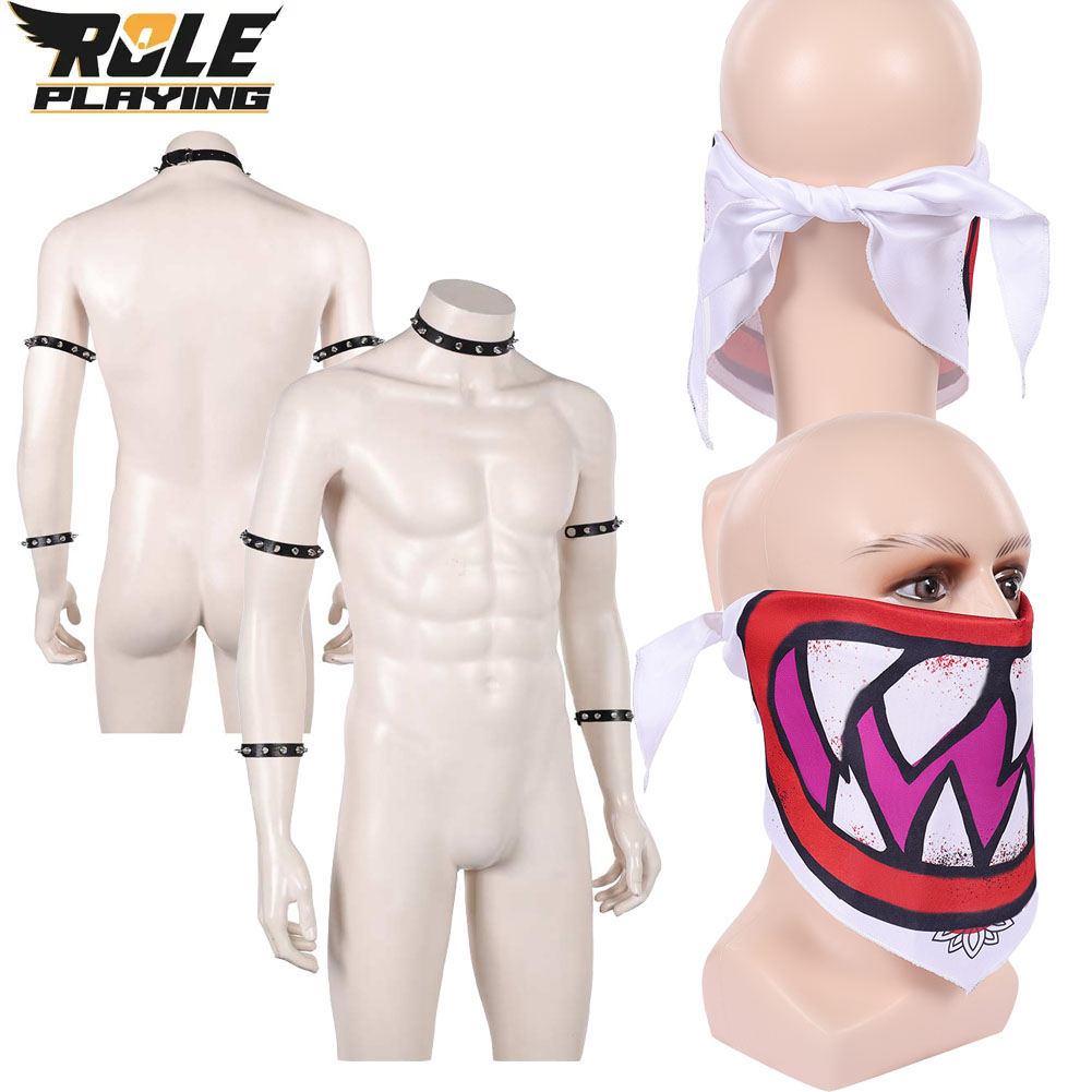 Bowser Jr Cosplay Scarf Mask B - Men Accessories Hand ulasan dan harga