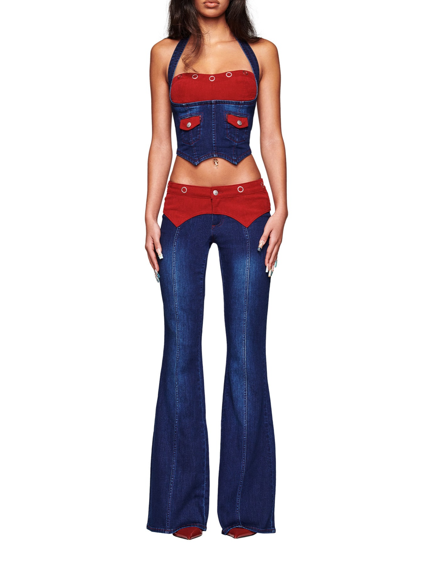 Women's Stylish Patchwork Deni - Men'S Accessories For Jeans ulasan dan harga