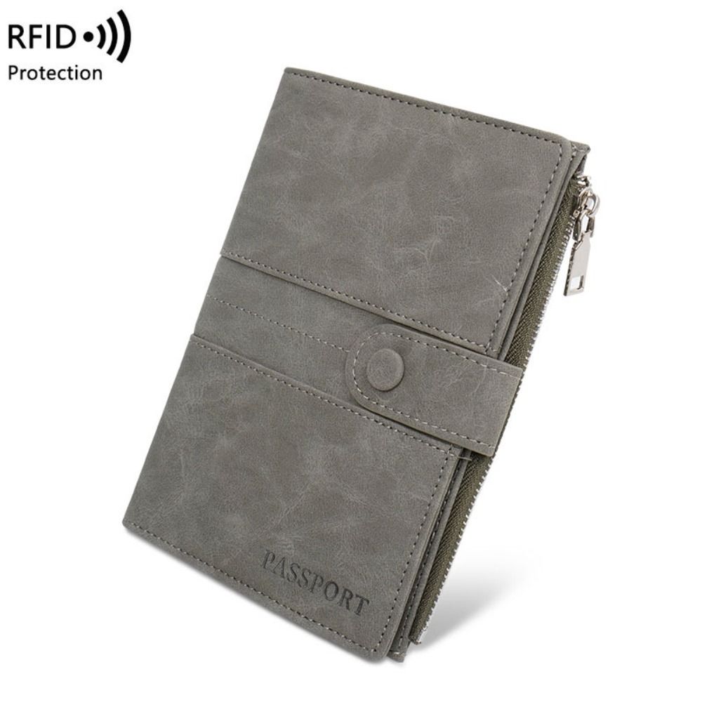 RFID Anti-Theft PU Passport Ba - Passport Wallet Rfid ulasan dan harga