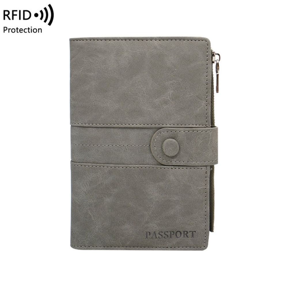 RFID Anti-Theft PU Passport Ba - Passport Wallet Rfid ulasan dan harga