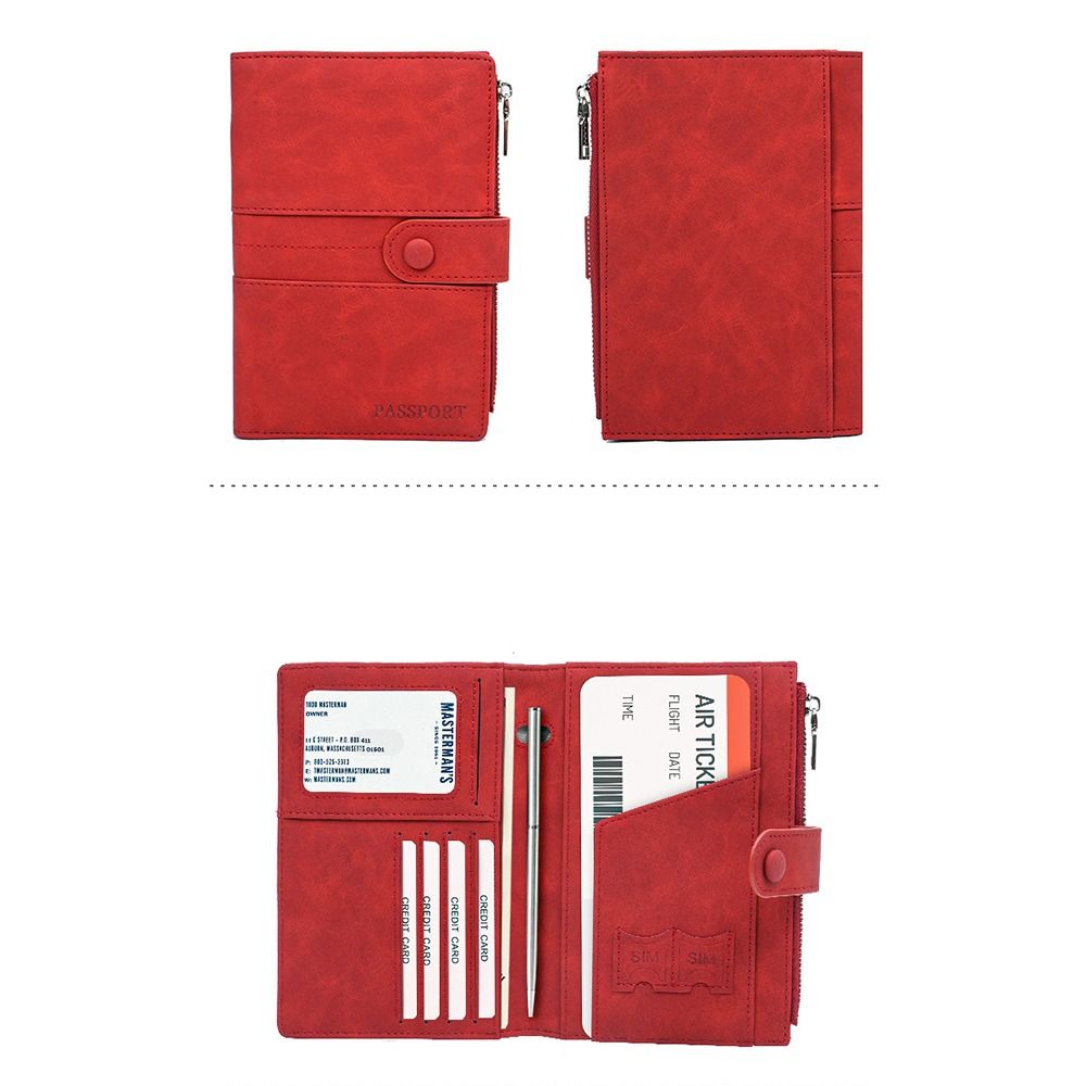 RFID Anti-Theft PU Passport Ba - Passport Wallet Rfid ulasan dan harga