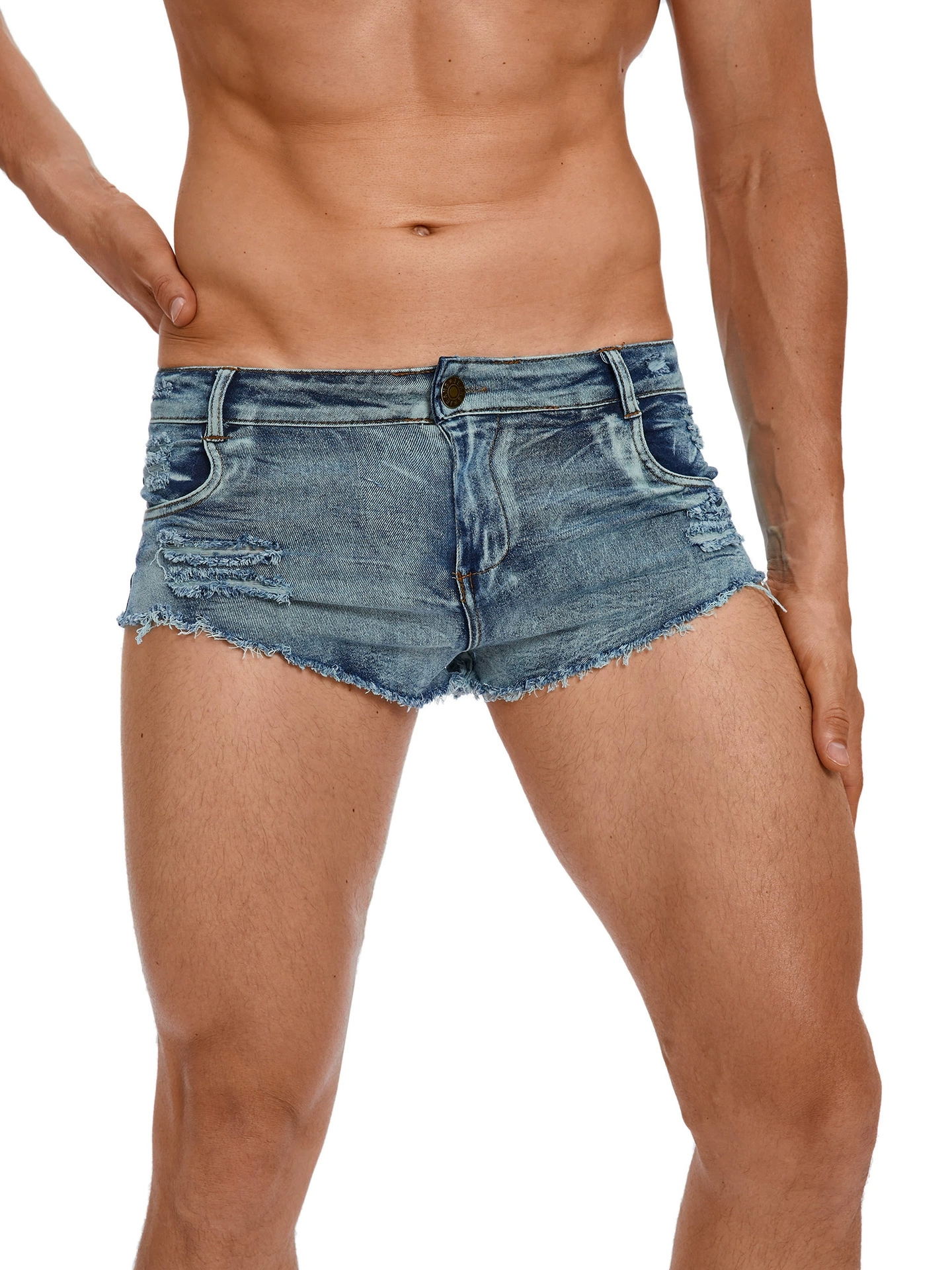Men's Tight Low Waist Jeans Sh - Men'S Accessories For Jeans ulasan dan harga