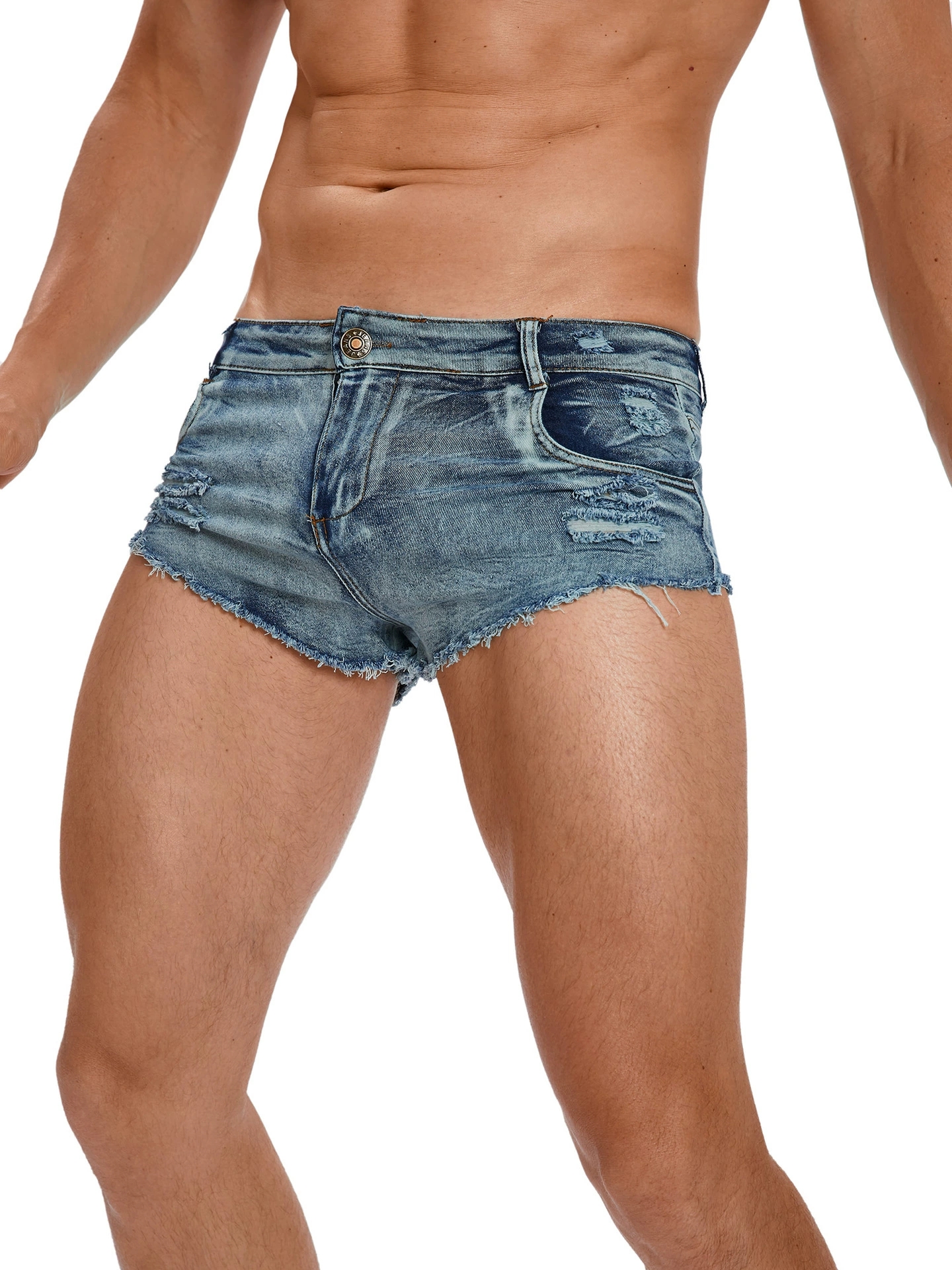 Men's Tight Low Waist Jeans Sh - Men'S Accessories For Jeans ulasan dan harga