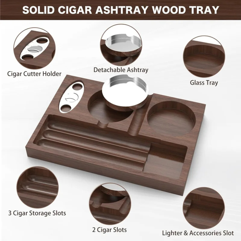New Cigar Ashtray with Cigar C - Men'S Accessories Tray ulasan dan harga