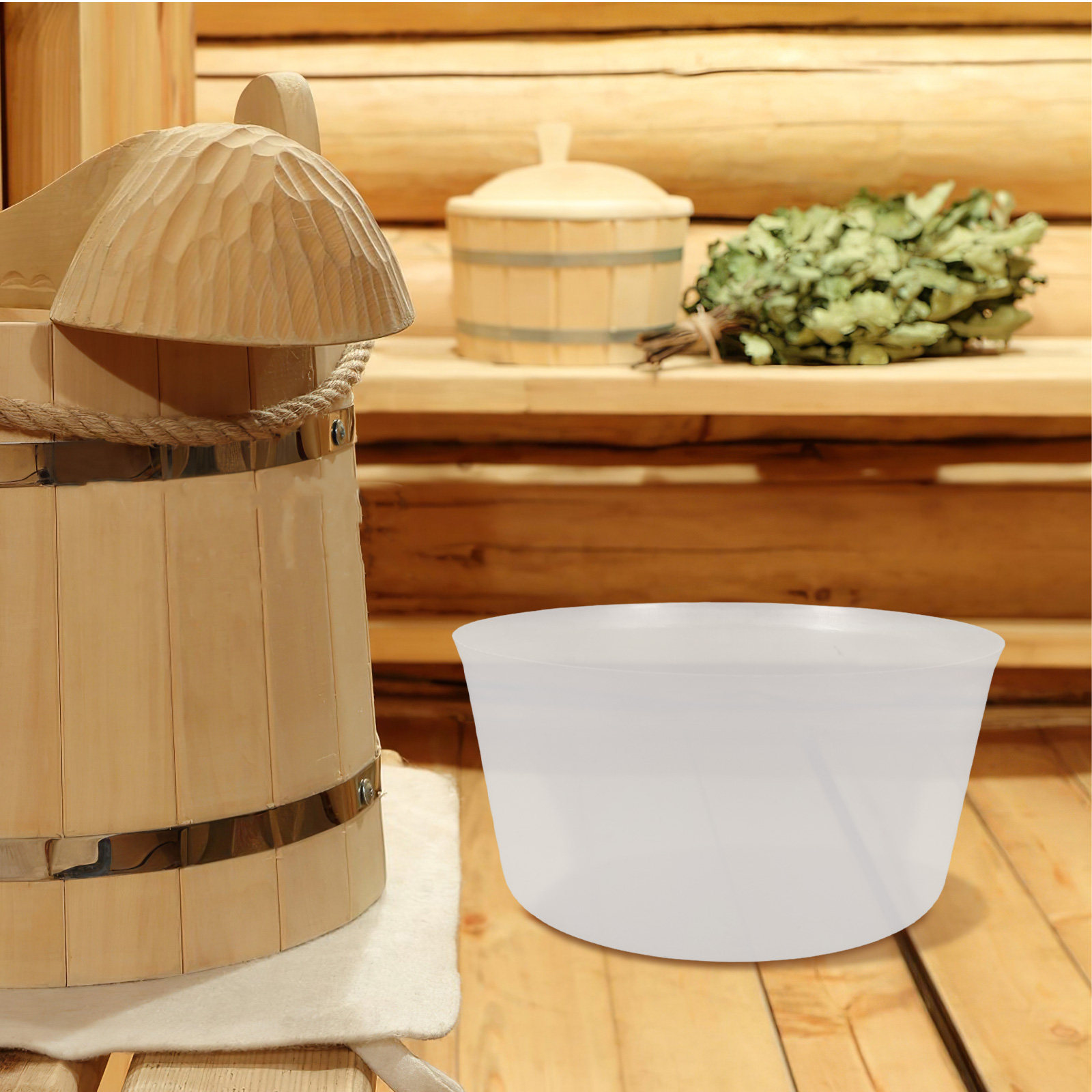 Wooden Sauna Bucket Liner Esse - Men'S Accessories Essentials ulasan dan harga