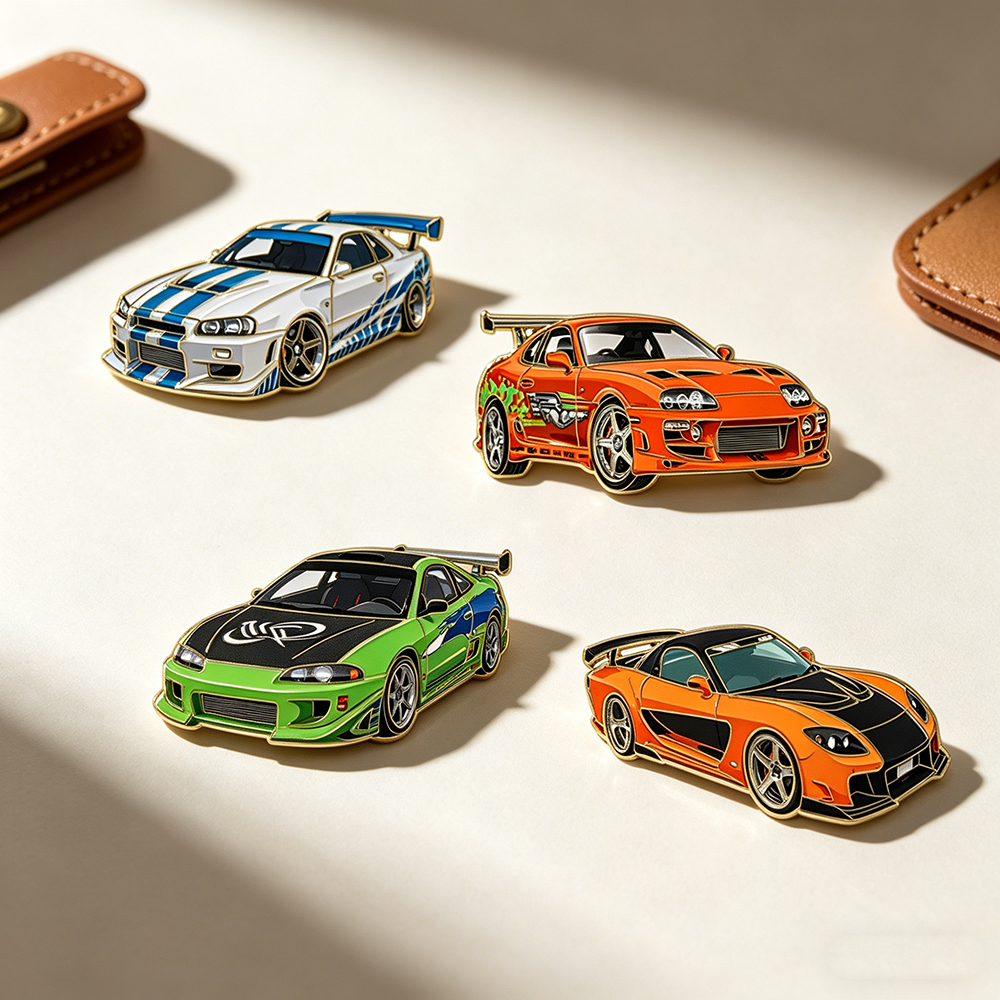 4pcs The Fast and the Furious  - Lapel Pin Enamel ulasan dan harga