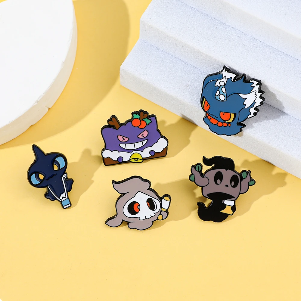6 Pcs Creative Cartoon Elf Bro - Lapel Pin Enamel ulasan dan harga