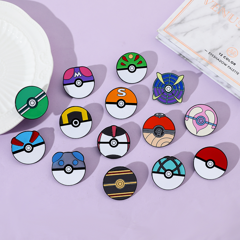 14 Pcs Cartoon Brooch Minimali - Lapel Pin Enamel ulasan dan harga
