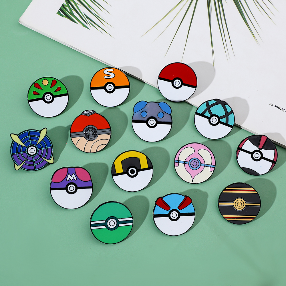 14 Pcs Cartoon Brooch Minimali - Lapel Pin Enamel ulasan dan harga