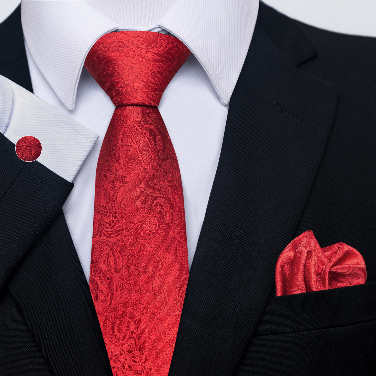 Brand 100% Silk Tie Pocket Squ - Men'S Accessories Gift Set Branded ulasan dan harga