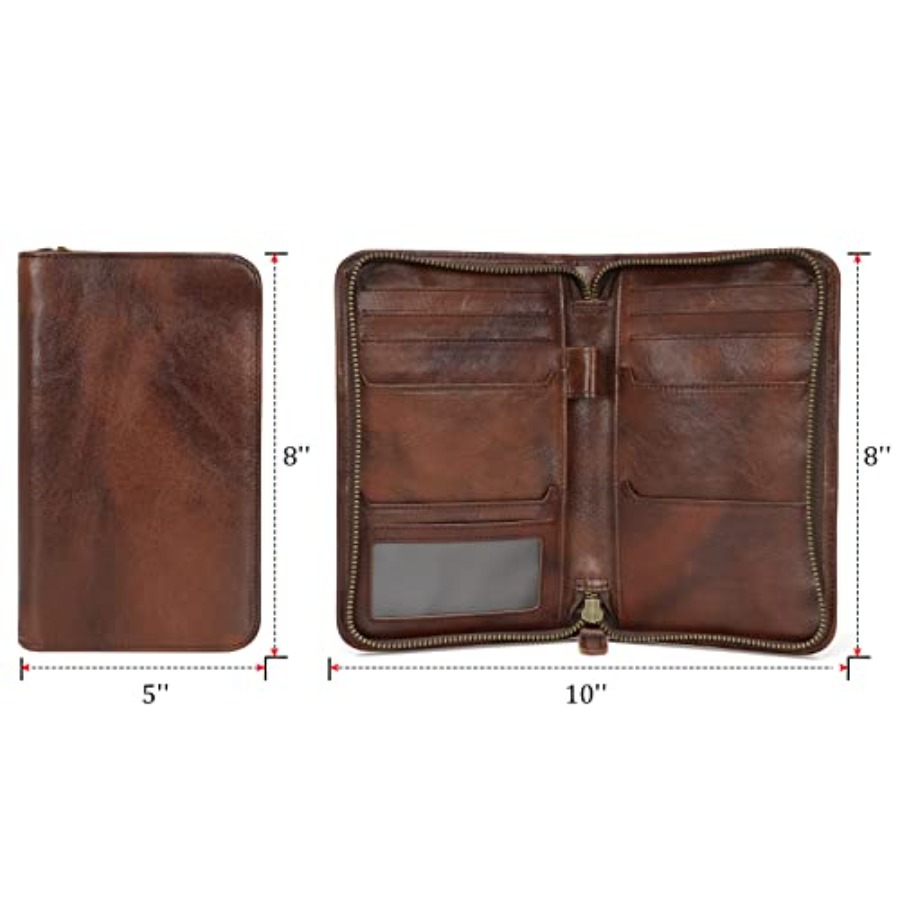 Polare Full Grain Leather Pass - Passport Wallet Rfid ulasan dan harga
