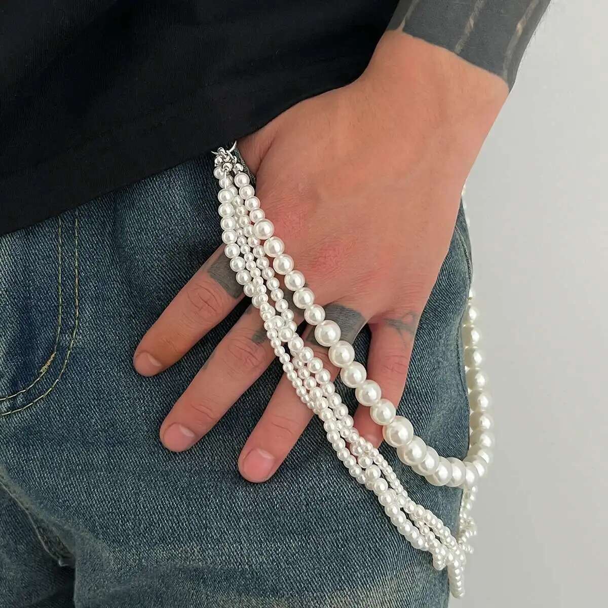 Lacteo Goth Multi Layer Imitat - Men'S Accessories For Jeans ulasan dan harga